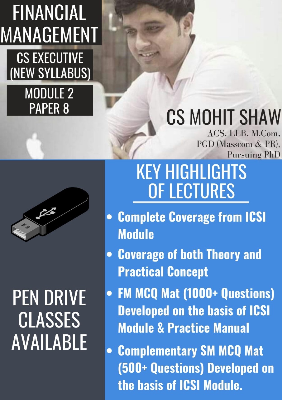 Financial & Strategic Management Lectures by CS Mohit Shaw
