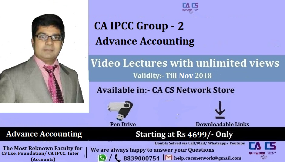 Advance Accounting CA IPCC Lectures (By CA/ CMA Santosh Kumar)
